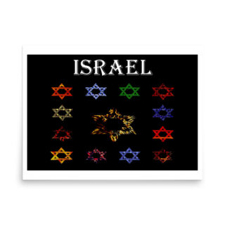 Poster israel star of david 0004 18″×24″