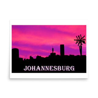 Poster johannesburg skyline 0003 18″×24″