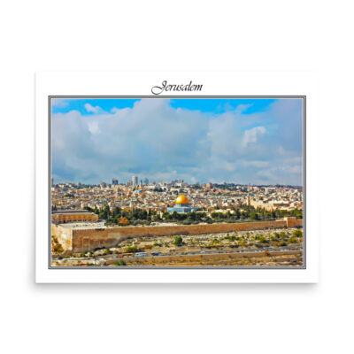 Poster jerusalem 0100 18″×24″