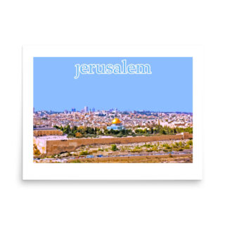 Poster jerusalem 0053 18″×24″