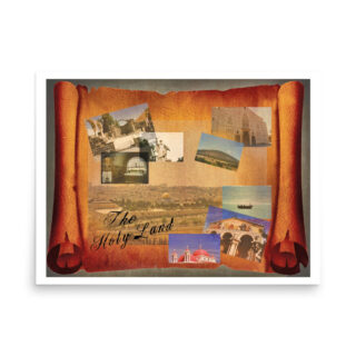 Poster christian holy land 005 18″×24″