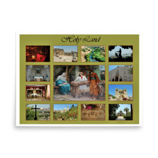 Poster christian holy land 002 18″×24″
