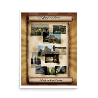Poster christian jerusalem 009 18″×24″