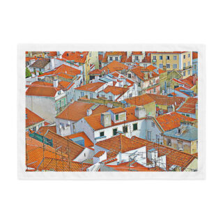 Indoor wall tapestry France Paris sunset 1  26″×36″
