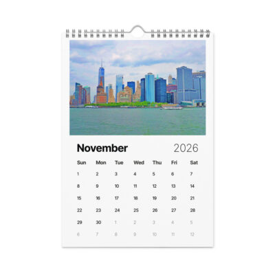 Wall calendar (2026) new york city manhattan skyline