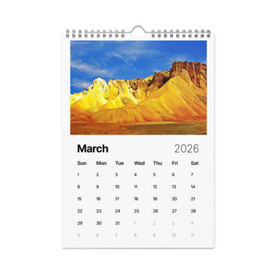 Wall calendar (2026) israel vista