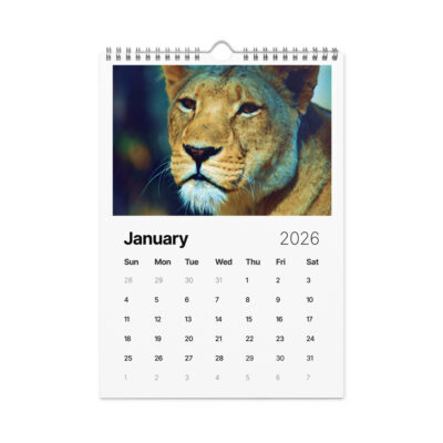 Wall calendar (2026) lions