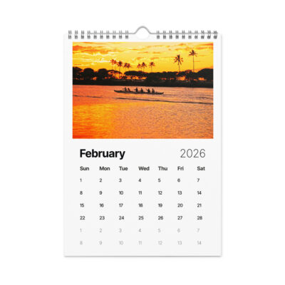 Wall calendar (2026) hawaii sunset