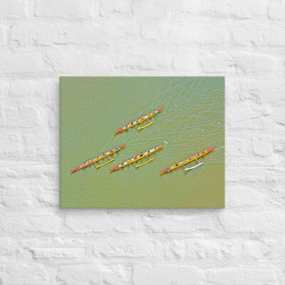 Canvas Hawaii canoe paddling 0008 16″×20″