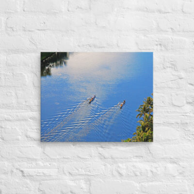 Canvas Hawaii canoe paddling 0009 16″×20″