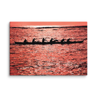 Canvas Hawaii canoe paddling 0011  18″×26″