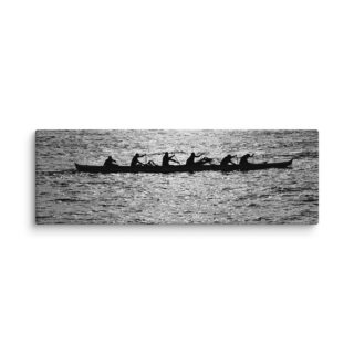 Canvas Hawaii canoe paddling 0010 20″×60″