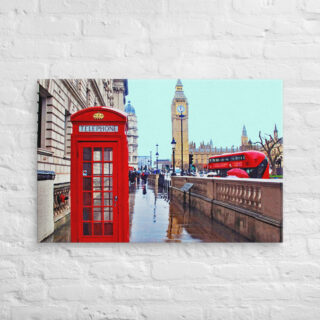 Canvas England London 0005 24″×36″