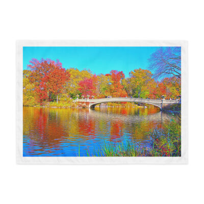 Indoor wall tapestry New York City Central Park Foliage 2  26″×36″