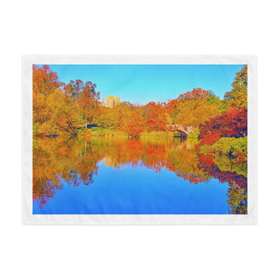 Indoor wall tapestry New York City Central Park Foliage 1  26″×36″