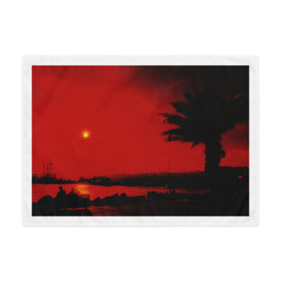 Indoor wall tapestry Israel Eilat Sunset 1  26″×36″