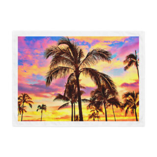 Indoor wall tapestry Oahu Hawaii Sunset 3 26″×36″