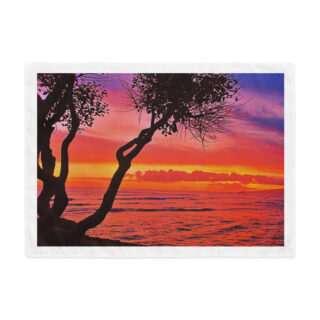 Indoor wall tapestry Oahu Hawaii Sunset 2 26″×36″