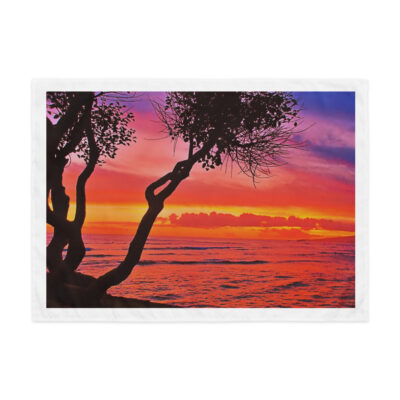 Indoor wall tapestry Oahu Hawaii Sunset 2 26″×36″