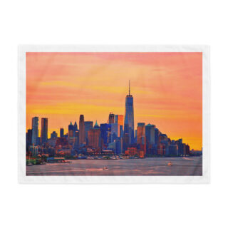 Indoor wall tapestry New York City Skyline sunset 3 26″×36″