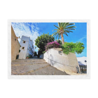 Indoor wall tapestry spain ibiza town 4  26″×36″