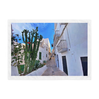 Indoor wall tapestry spain ibiza town 3  26″×36″