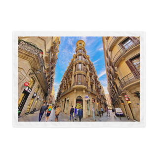 Indoor wall tapestry Spain barcelona la rambla 1  26″×36″