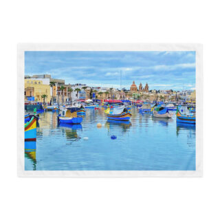 Indoor wall tapestry Malta Marsaxlokk 1  26″×36″