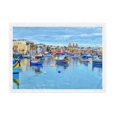 Indoor wall tapestry Malta Marsaxlokk 1  26″×36″