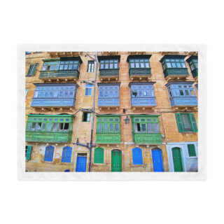 Indoor wall tapestry malta Valletta 3  26″×36″