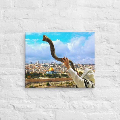 canvas-in-16x20-front-699622ef50688.jpg Canvas jerusalem blow the shofar in zion 0002 16″×20″