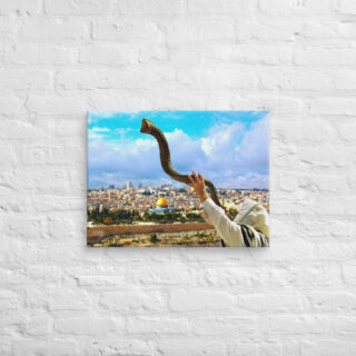 canvas-in-18x24-front-699622d13ff9a.jpg Canvas jerusalem blow the shofar in zion 0002 18″×24″