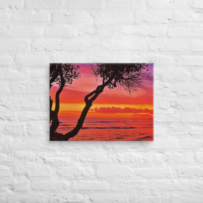 Canvas usa Oahu hawaii sunset 0009 18″×24″