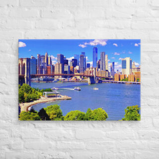 Canvas us new York city skyline 0022 24″×36″