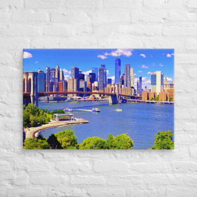 Canvas us new York city skyline 0022 24″×36″