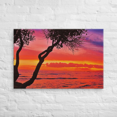 Canvas usa Oahu hawaii sunset 0009  24″×36″
