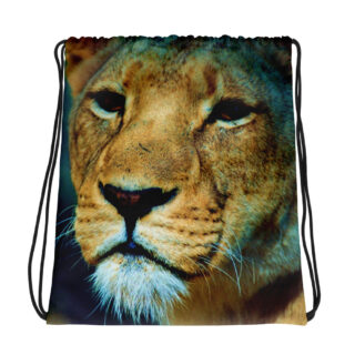 Drawstring bag lion 003