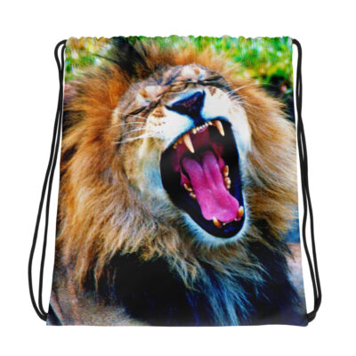 Drawstring bag lion 001