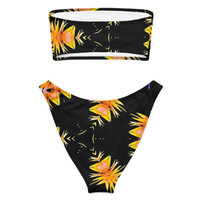 Recycled bandeau bikini bold and beautiful 001