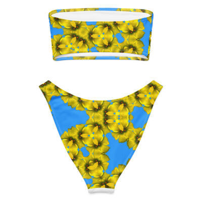 Recycled bandeau bikini bold and beautiful 002