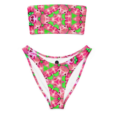 Recycled bandeau bikini bold and beautiful 019