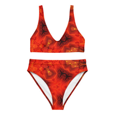 Recycled high-waisted bikini bold and beautiful 018