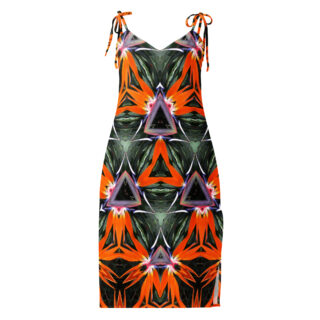 Tie-strap midi dress bold and beautiful 003