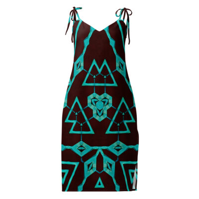 Tie-strap midi dress bold and beautiful 010