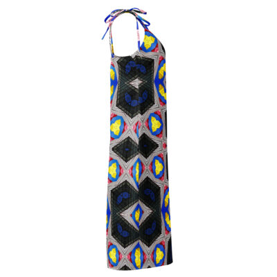 Tie-strap midi dress bold and beautiful 015