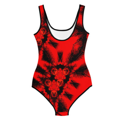 All-Over Print Youth Swimsuit bold and beautiful 010