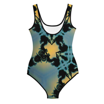 All-Over Print Youth Swimsuit bold and beautiful 012