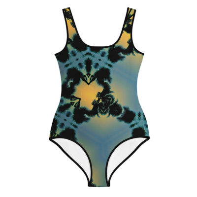 All-Over Print Youth Swimsuit bold and beautiful 012