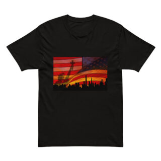 mens-premium-short-sleeve-tee-black-front-69c629481385e.jpg Cotton Heritage MC1082 I Men's Premium Short Sleeve Tee world t-shirt USA new York 005