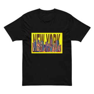 mens-premium-short-sleeve-tee-black-front-69c62a1bbbd54.jpg Cotton Heritage MC1082 I Men's Premium Short Sleeve Tee world t-shirt USA new York 003
